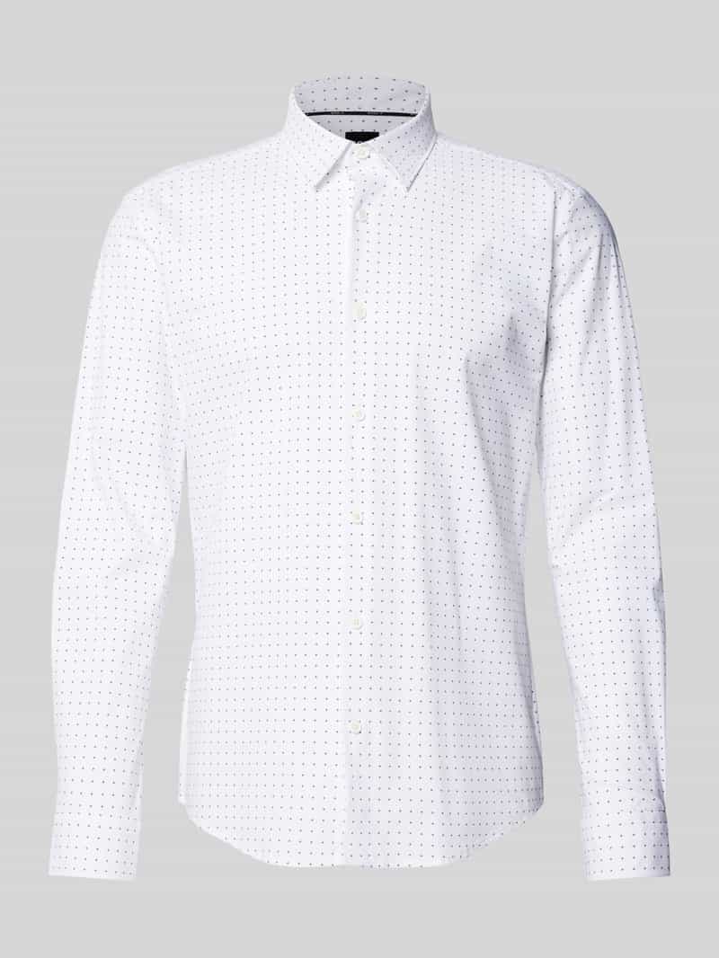 Boss Slim fit vrijetijdsoverhemd met kentkraag model 'ROAN'
