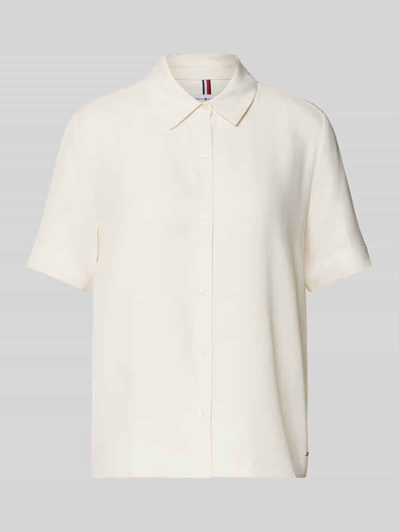 Tommy Hilfiger Relaxed fit blouse met korte mouwen