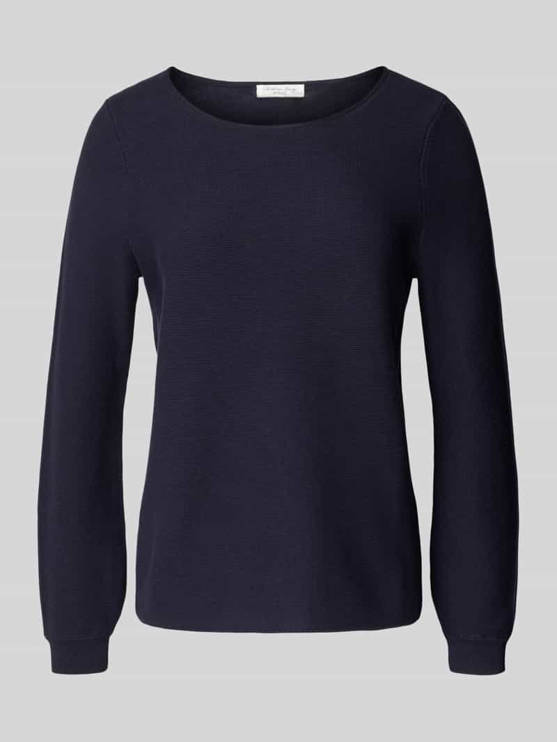 Christian Berg Woman Regular fit shirt met lange mouwen van puur katoen in gebreide look