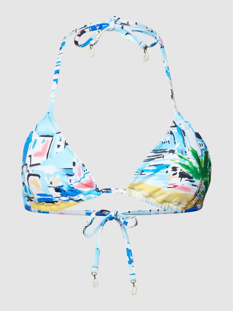 Bikinitop met all-over motief, model ‘Ricky’