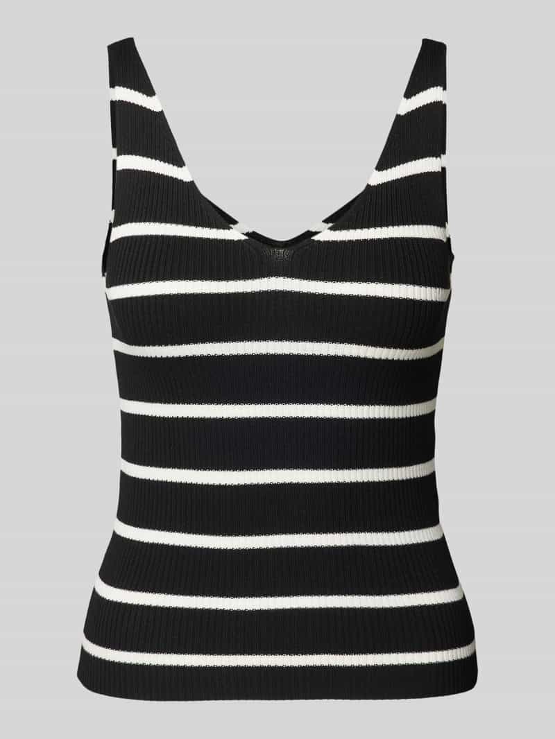 Only Gebreide top met V-hals model 'MEDDI'