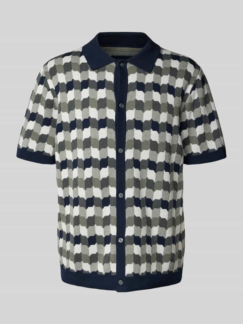 Christian Berg Men Regular fit poloshirt met doorknoopsluiting