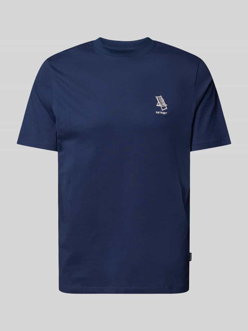 Blend T-shirt met stitchingdetail model 'JEPPE'