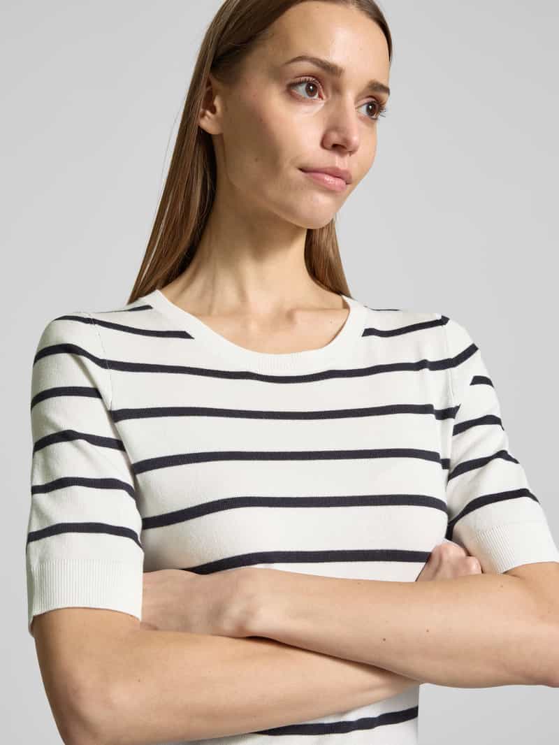comma Gebreide pullover met ribboorden