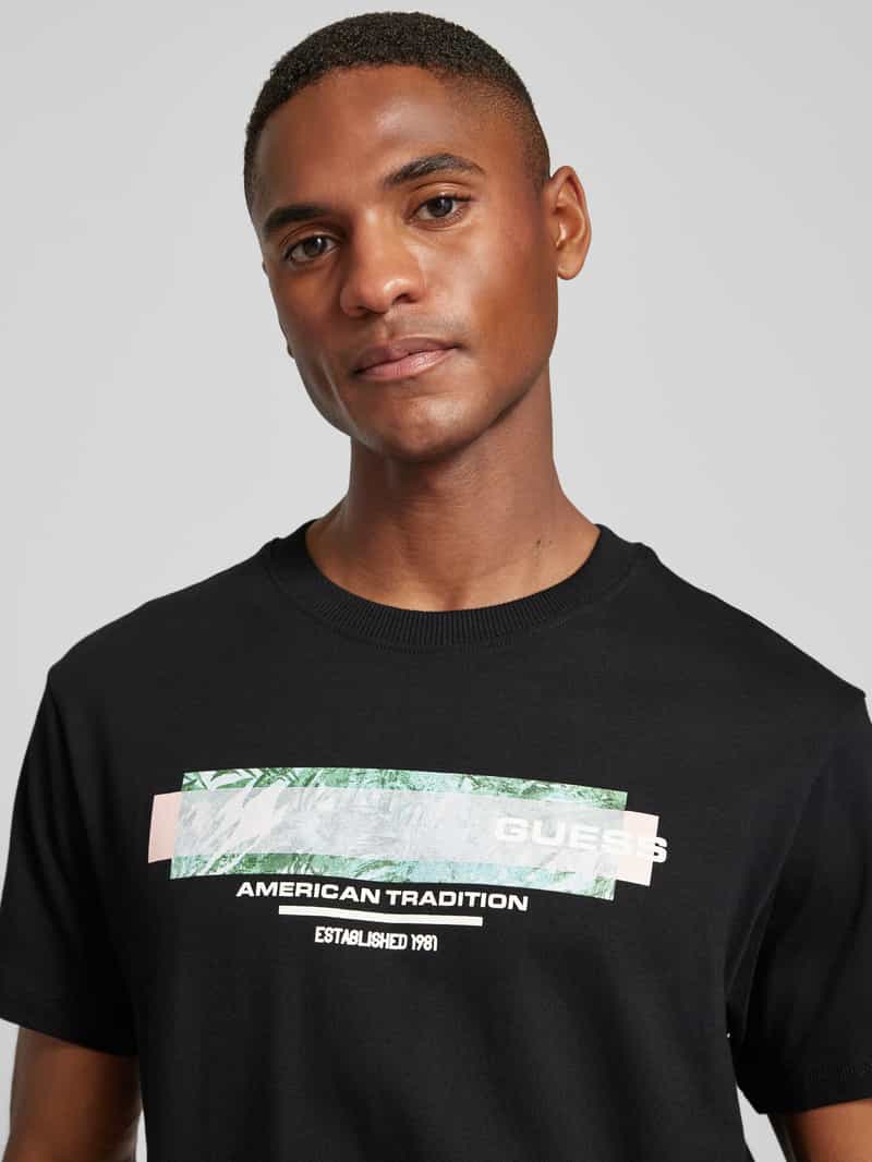 Guess T-shirt met labelprint