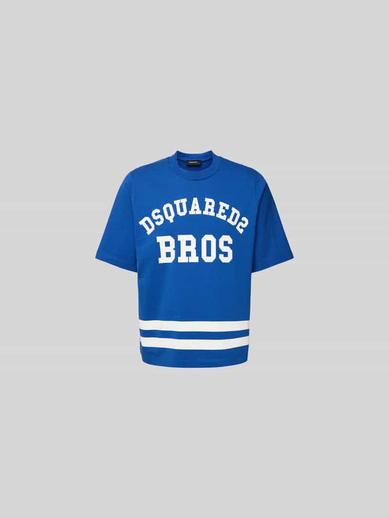 T-shirt met labelprint