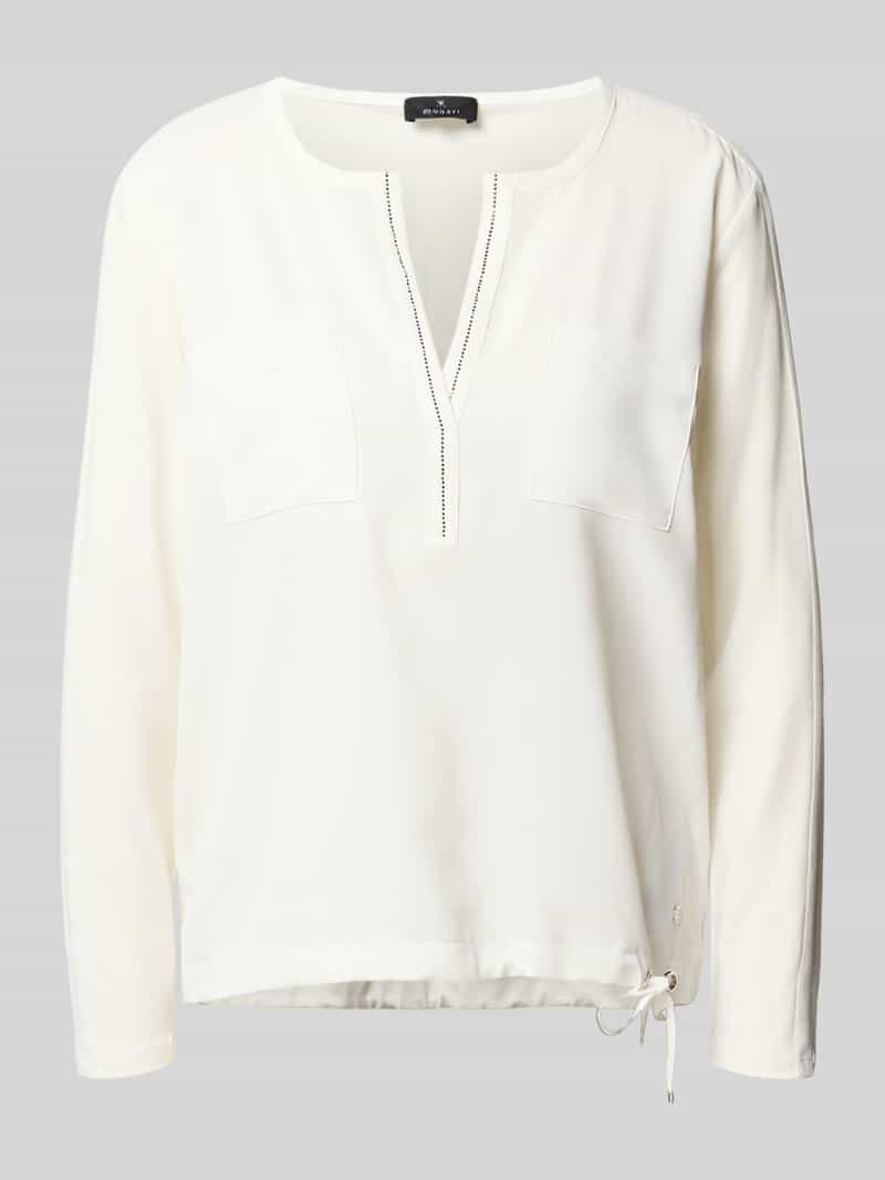 monari Blouseshirt met V-hals
