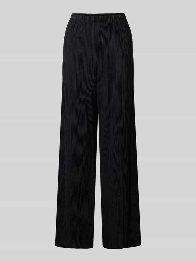Vila Wide leg stoffen broek met plissévouwen model 'PLISA'