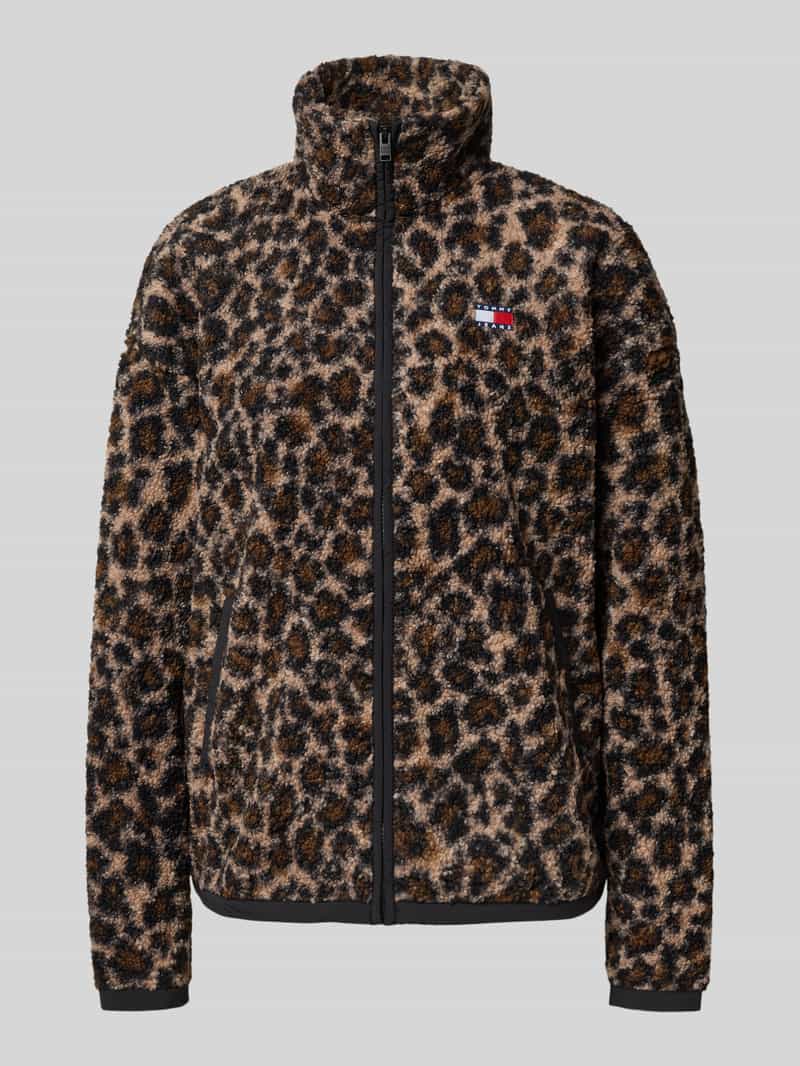 Tommy Jeans Regular fit jack van teddybont met dierenprint