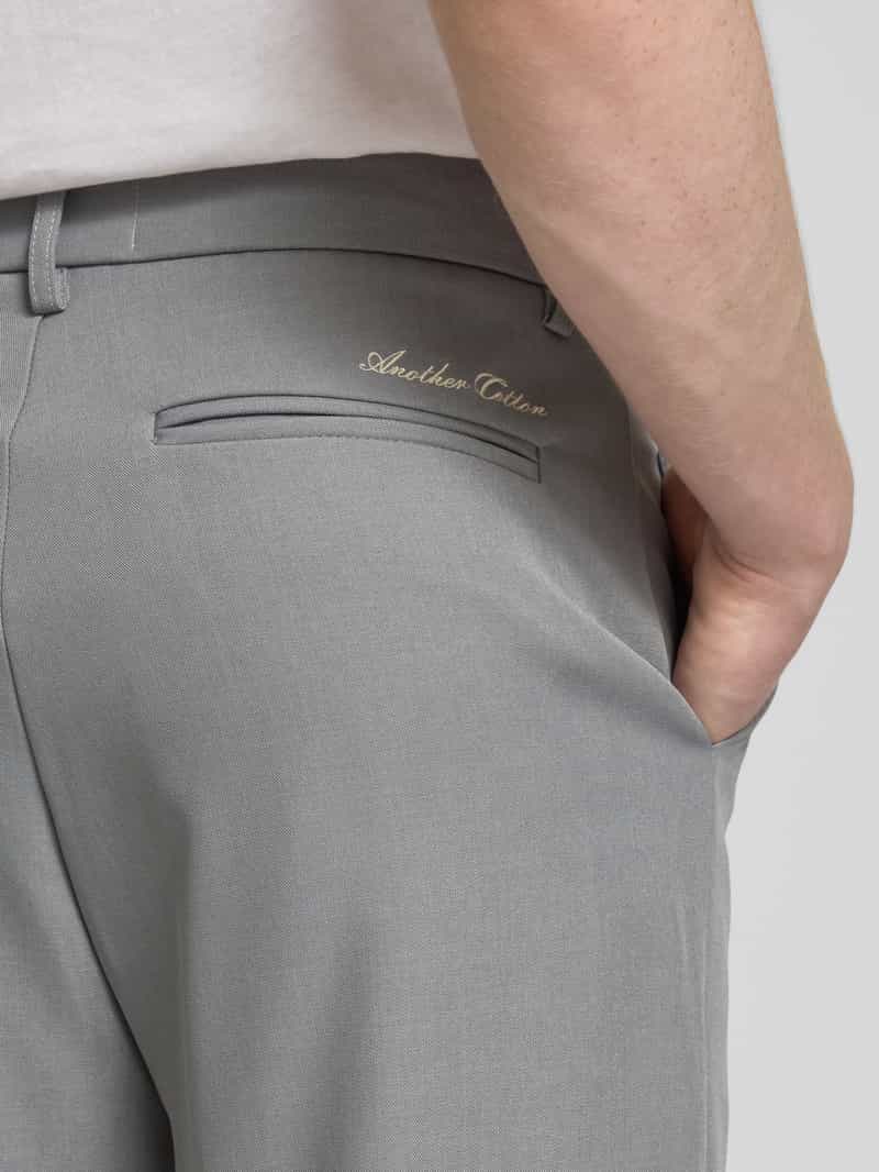 ANOTHER COTTON LAB Straight leg stoffen broek met labeldetail