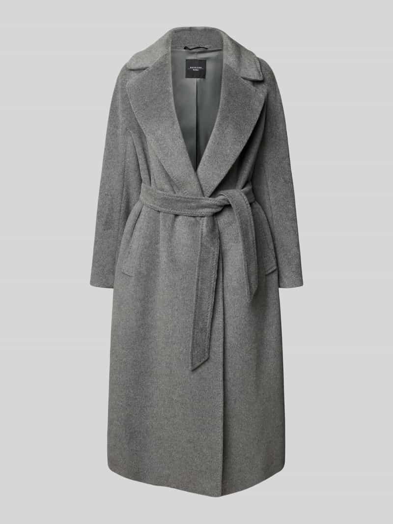 Weekend Max Mara Regular fit lange wollen jas met alpaca en mohair model 'TEMPERA'