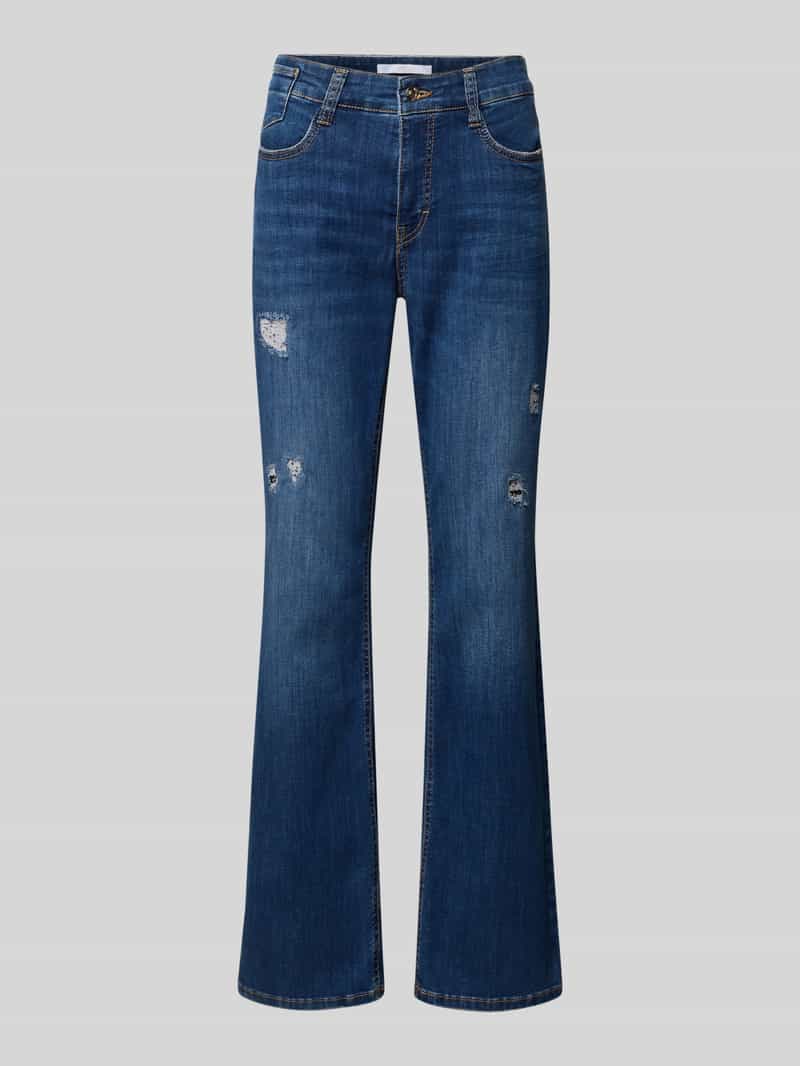 MAC Straight leg jeans in destroyed-look model 'Laura'