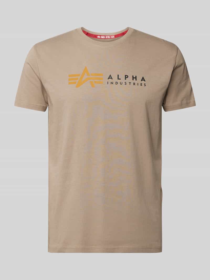 alpha industries T-shirt met labelprint