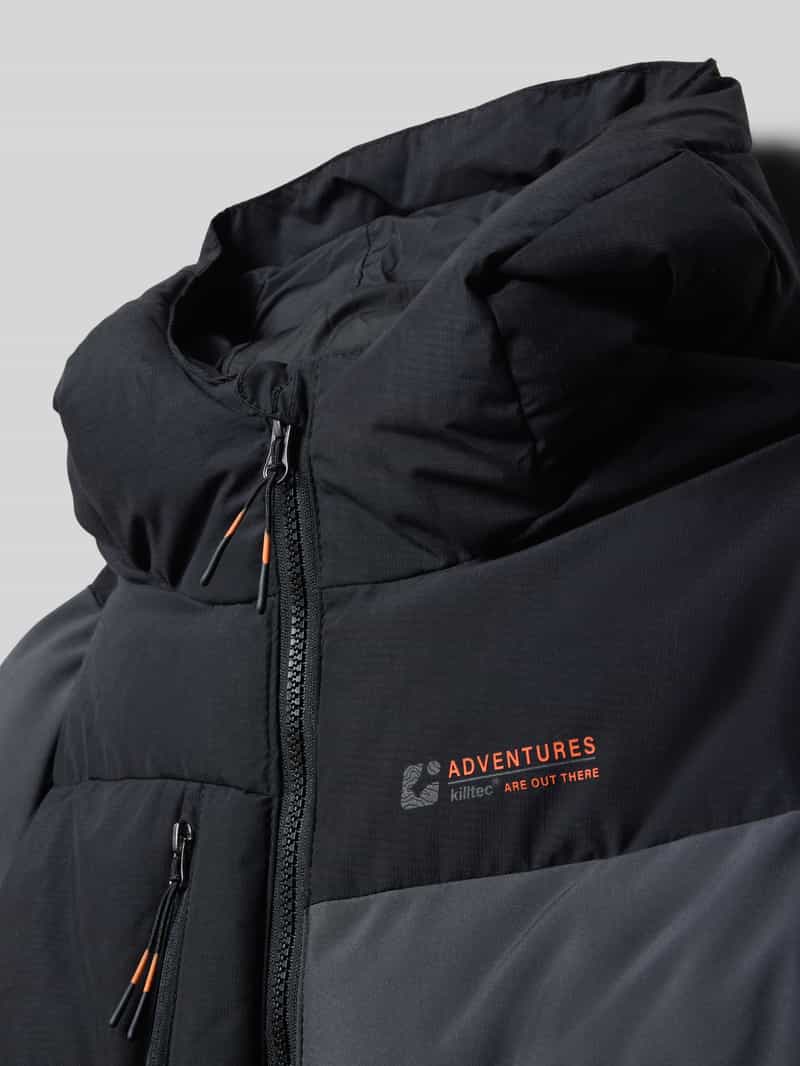 Killtec Regular fit gewatteerd jack in donslook