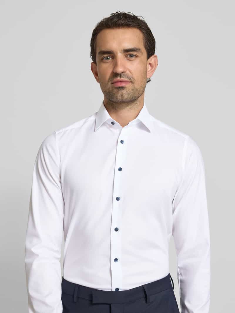 OLYMP Level Five Slim fit zakelijk overhemd met extra lange mouwen