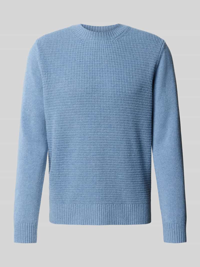 maerz muenchen Gebreide pullover van scheerwol met structuurmotief