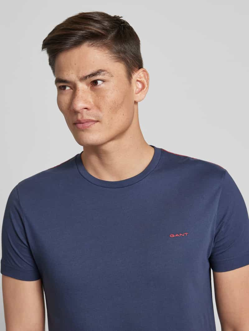 Gant T-shirt met labelstitching