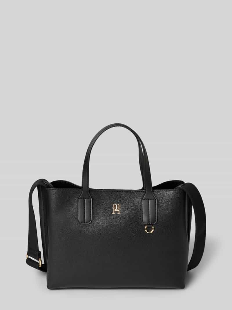 Tommy Hilfiger Tote bag met logo-applicatie van metaal