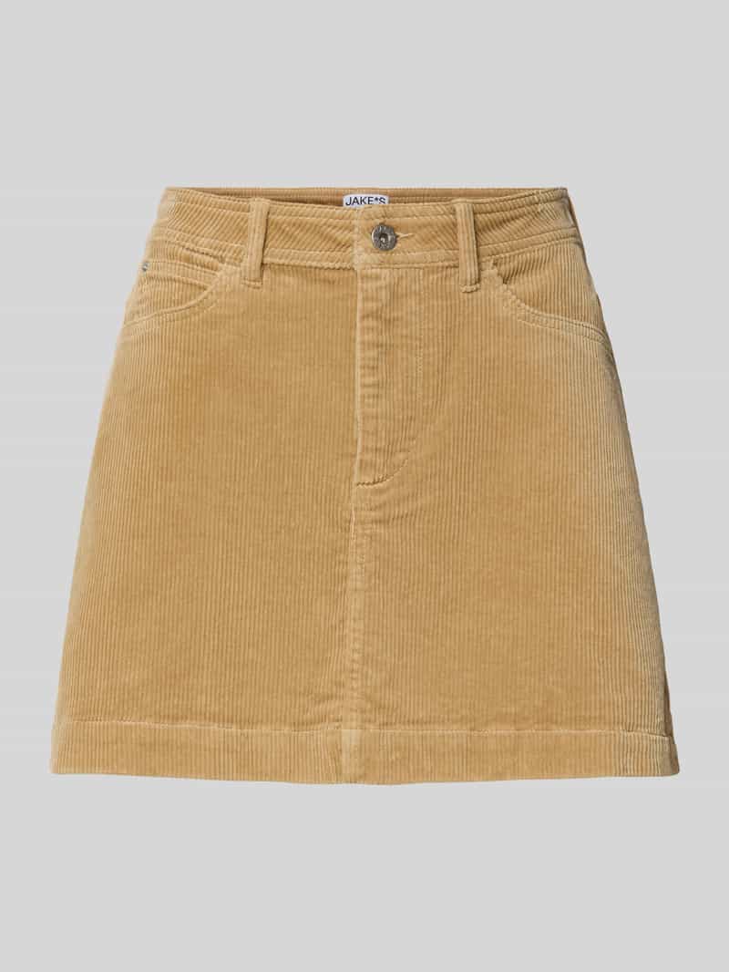Jake*s Casual Minirok in ribcordlook met 5-pocketmodel