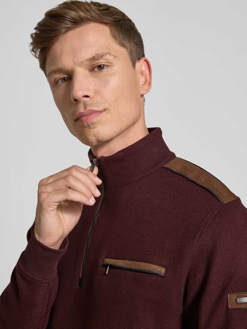 Bugatti Sweatshirt met labeldetail