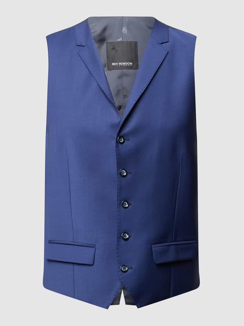 Gilet van scheerwolmix met reverskraag Roy Robson