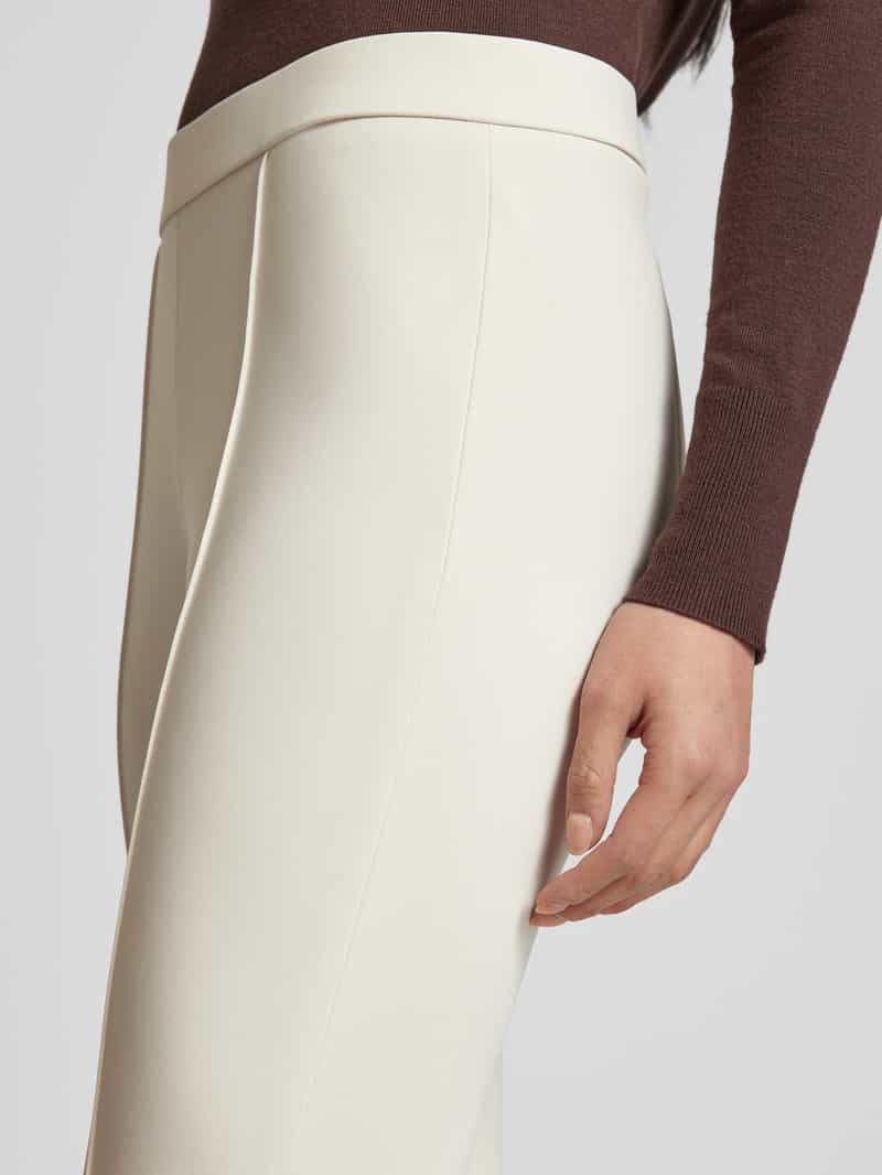 RAFFAELLO ROSSI Flared stoffen broek met verkort model 'MACY'