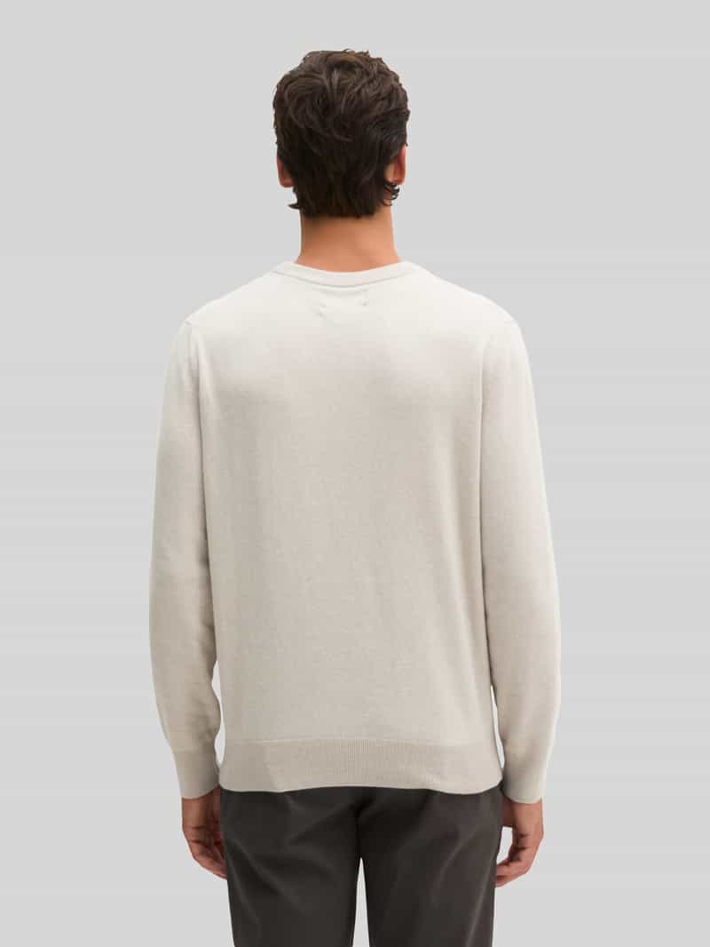 Marc O'Polo Regular fit pullover van mix van katoen en scheerwol