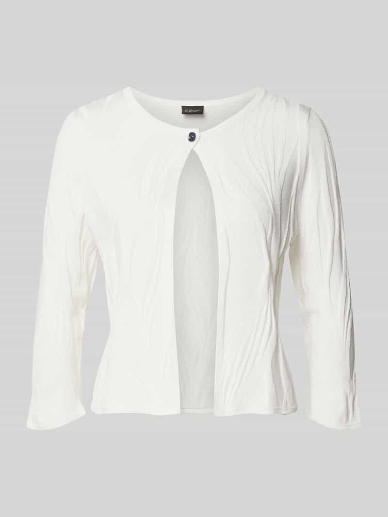 s.Oliver BLACK LABEL Korte cardigan van viscosemix