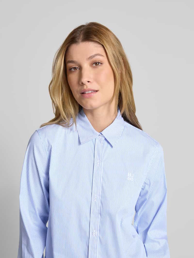 HUGO Regular fit blouse met labelstitching