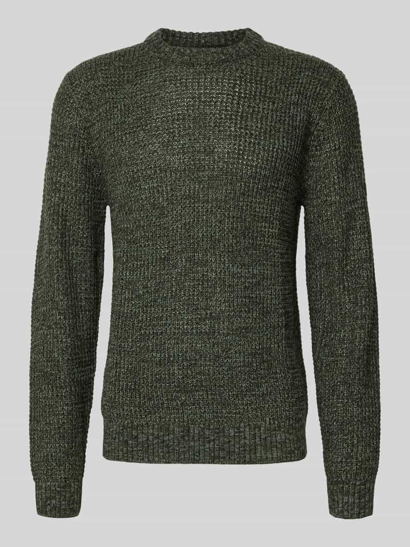 Gebreide pullover met ribboorden, model 'LINK'