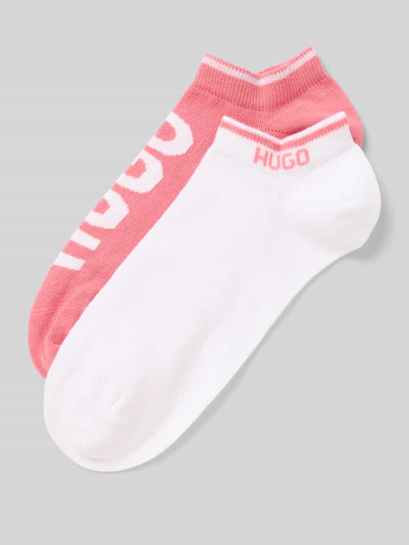HUGO Sneakersokken in een set van 2 paar met logodetails