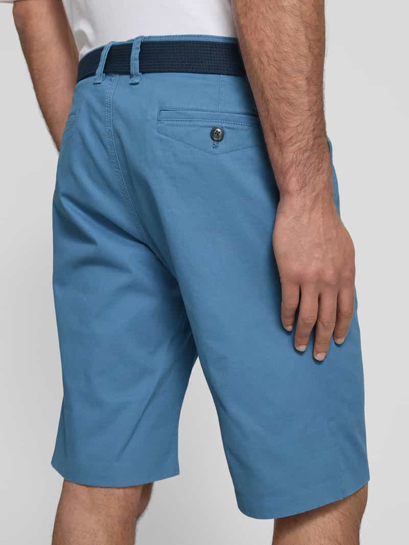 MCNEAL Slim fit shorts met riem