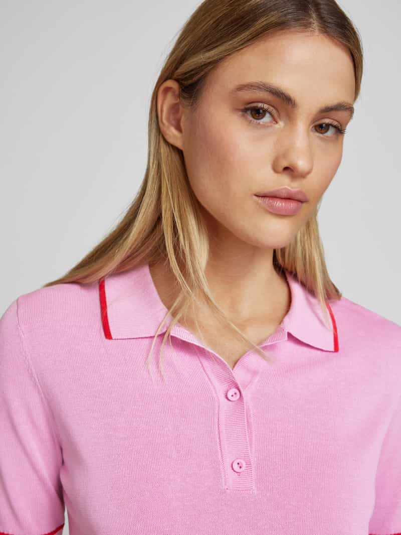 P&C* curated by Veronika Heilbrunner Gebreide polo met contrastdetail