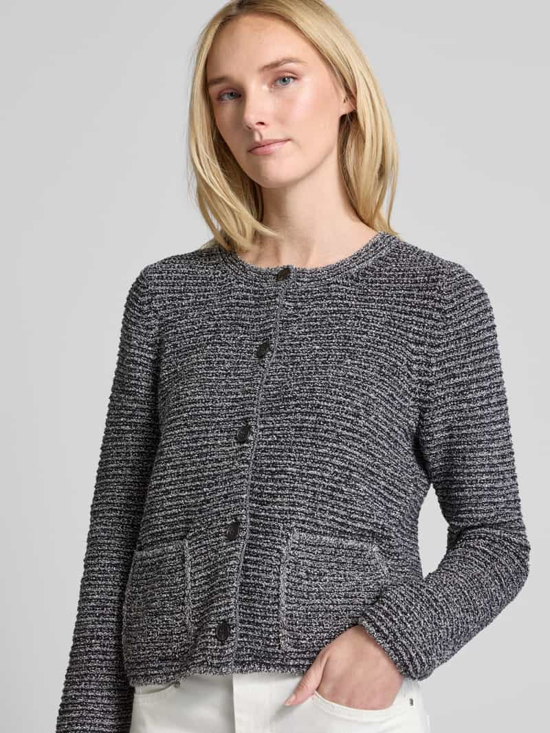 Marc O'Polo Slim fit cardigan van gemêleerde katoenmix