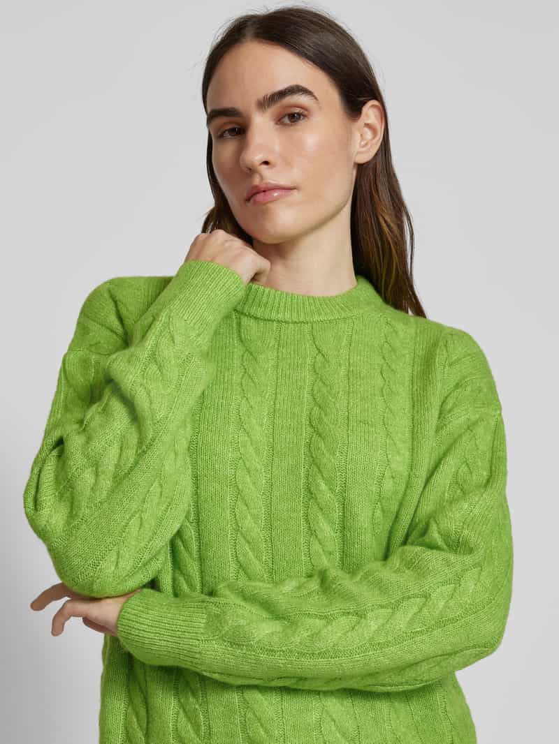 Christian Berg Woman Gebreide pullover met kabelpatroon