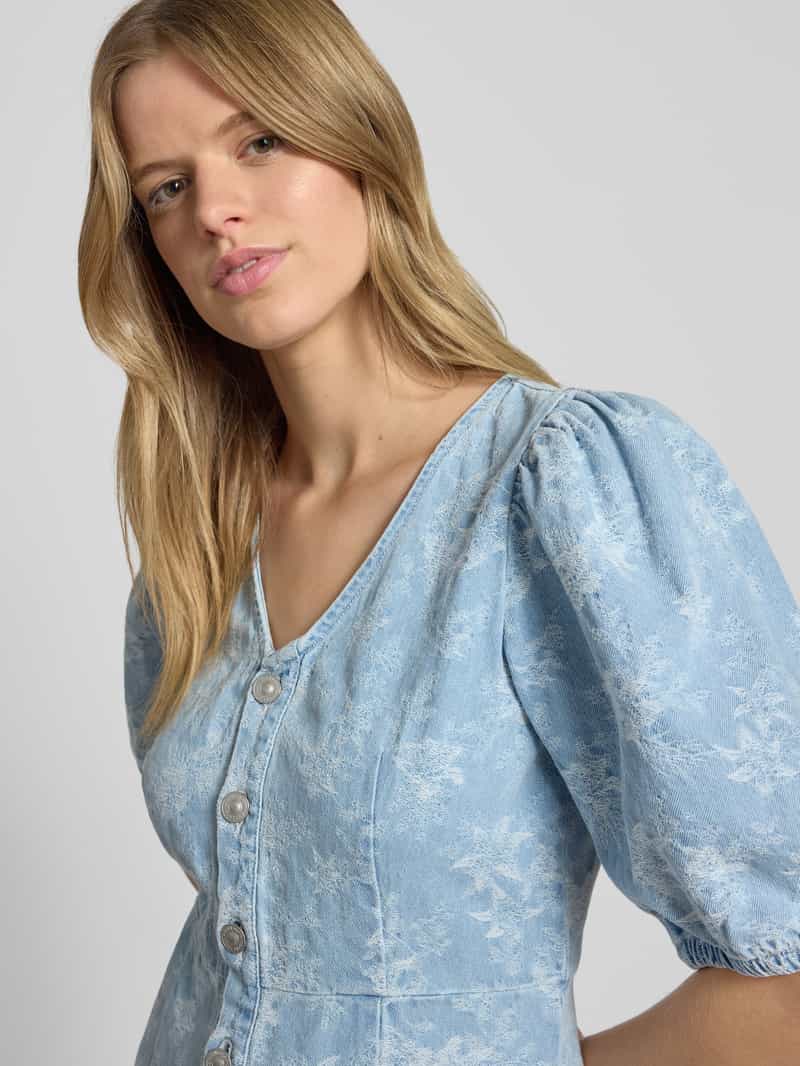 Pieces Getailleerde jeansjurk van puur katoen model 'FELINE'