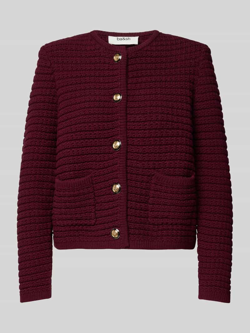 Bash Gebreid jack met steekzakken model 'GASPARD'