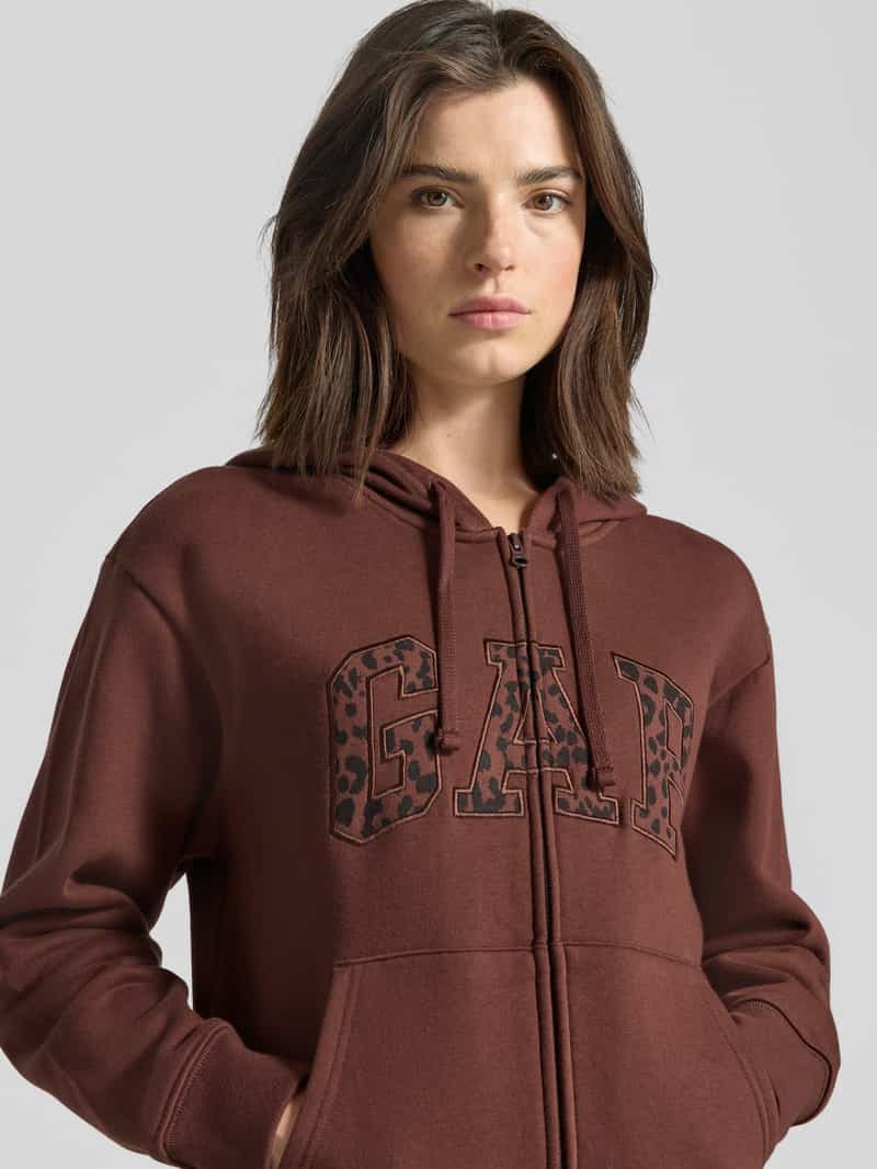 GAP Relaxed fit sweatjack met logostitching model 'Heritage'