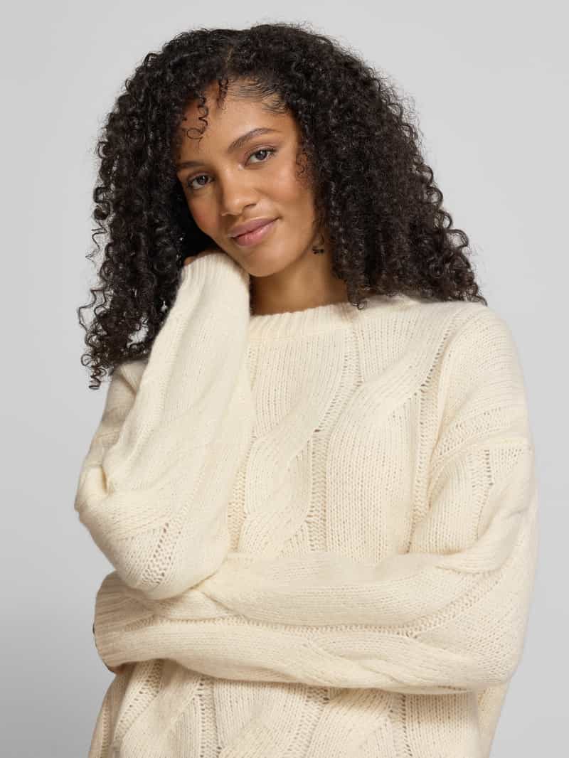 My Essential Wardrobe Oversized gebreide pullover met ribboorden model 'Will'