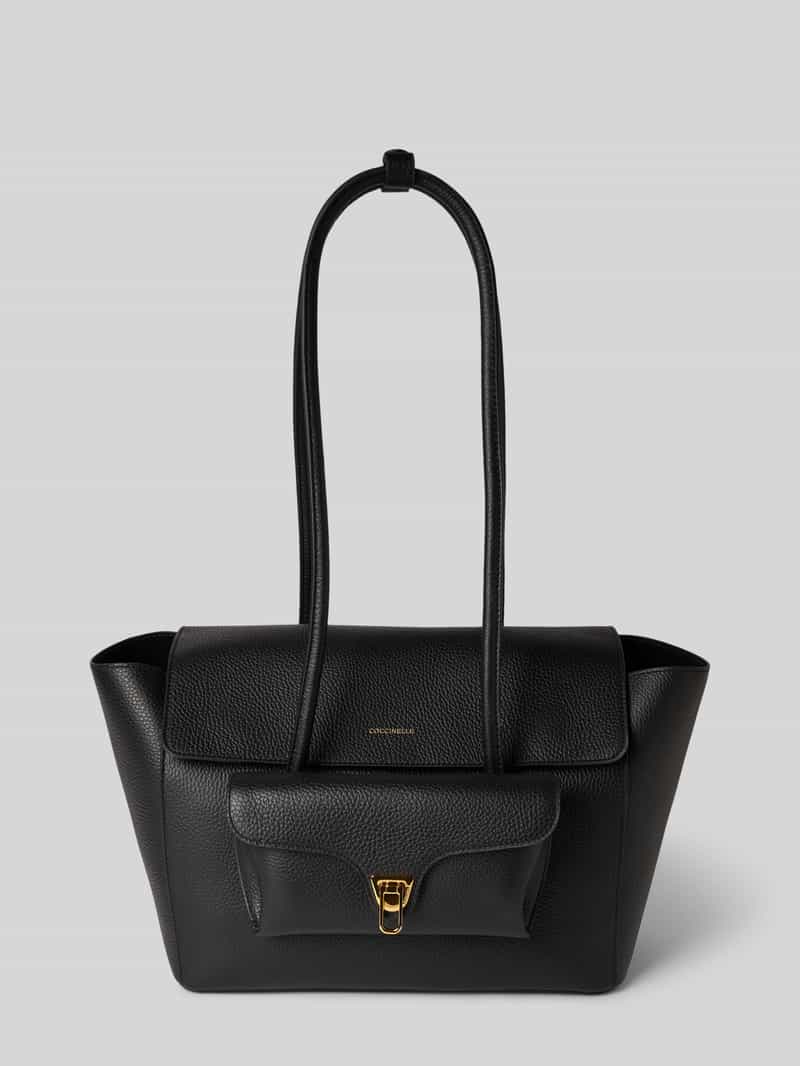 Coccinelle Handtas met labeldetail