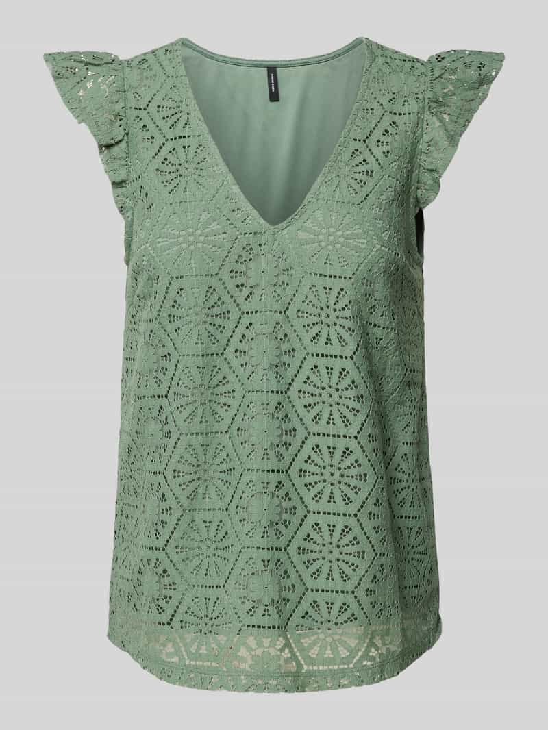 Vero Moda Blousetop met etskanteffect model 'HONEY LULU'