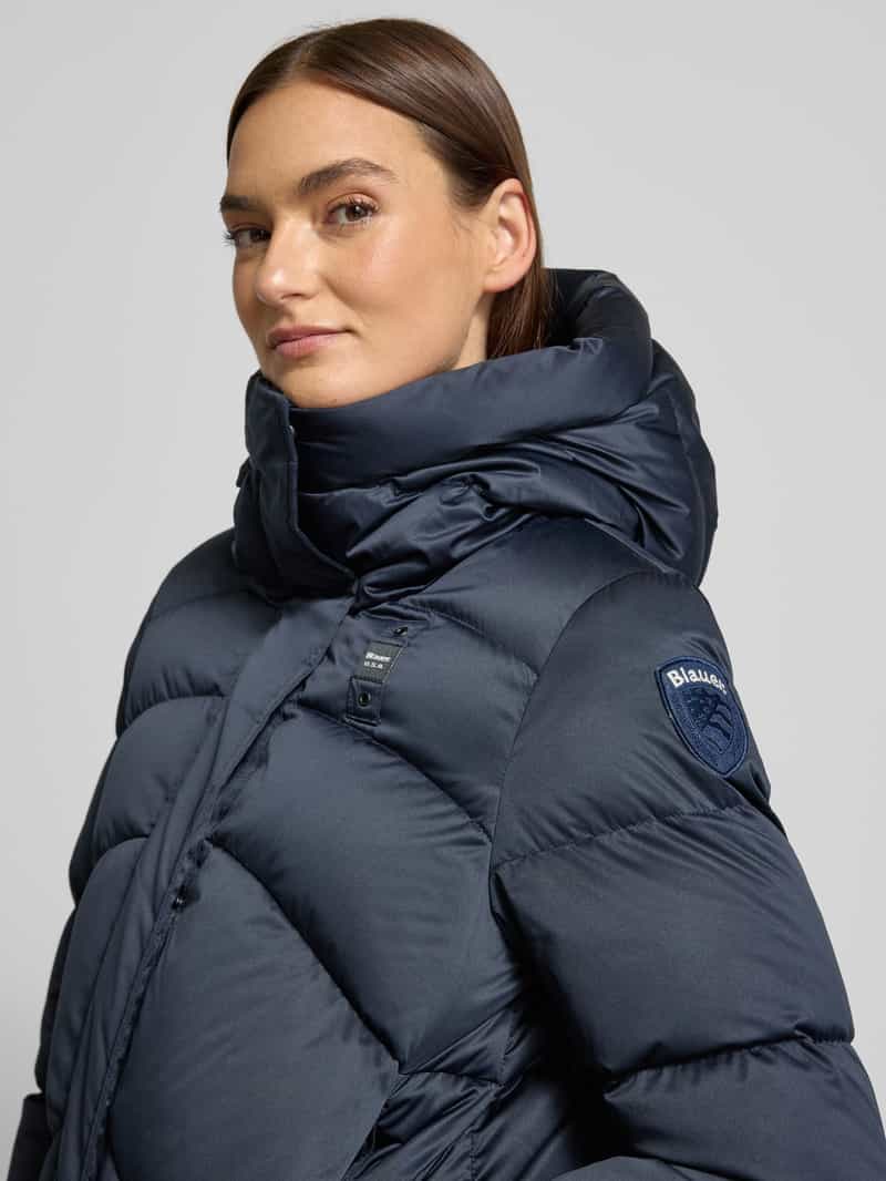Blauer USA Gewatteerde lange jas met capuchon model 'OPERA'