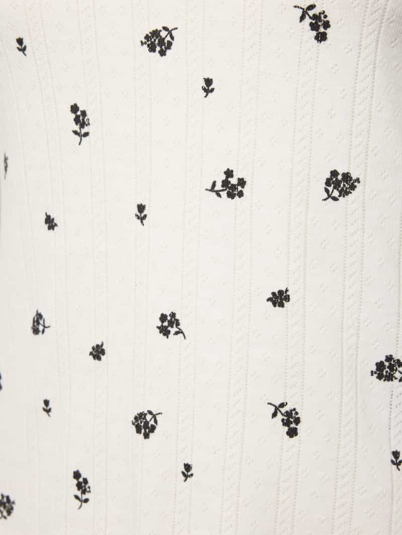 Jake*s Casual Pyjamabovendeel met ronde hals en golvende zoom
