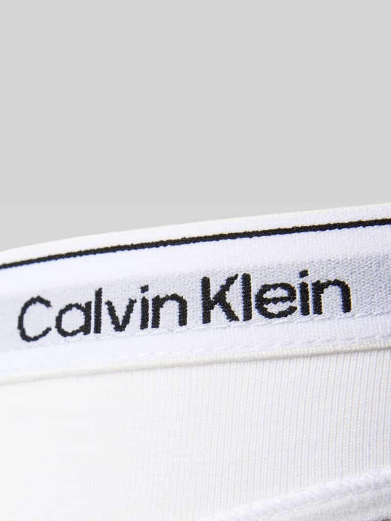 Calvin Klein Underwear Slip met logostitching in een set van 5 stuks model 'Bikini'
