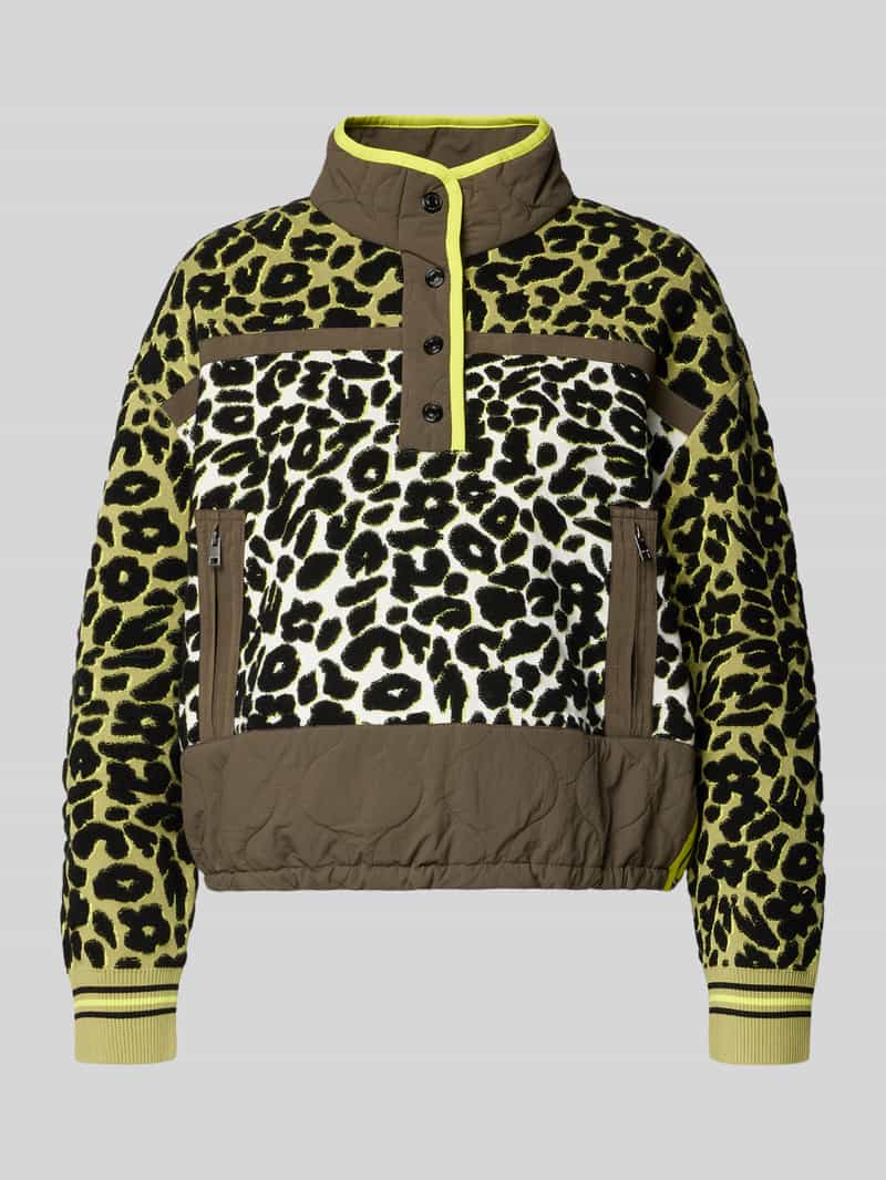 Marc Cain Gebreide pullover met opstaande kraag