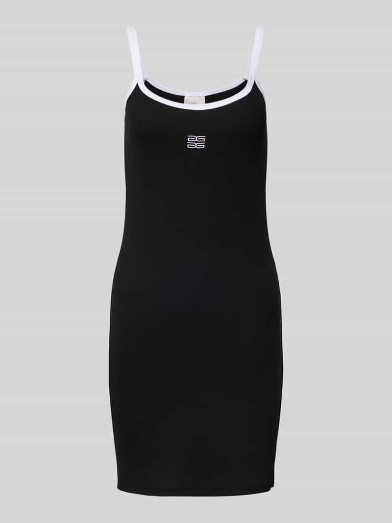 Gestuz Mini-jurk in riblook met labelstitching