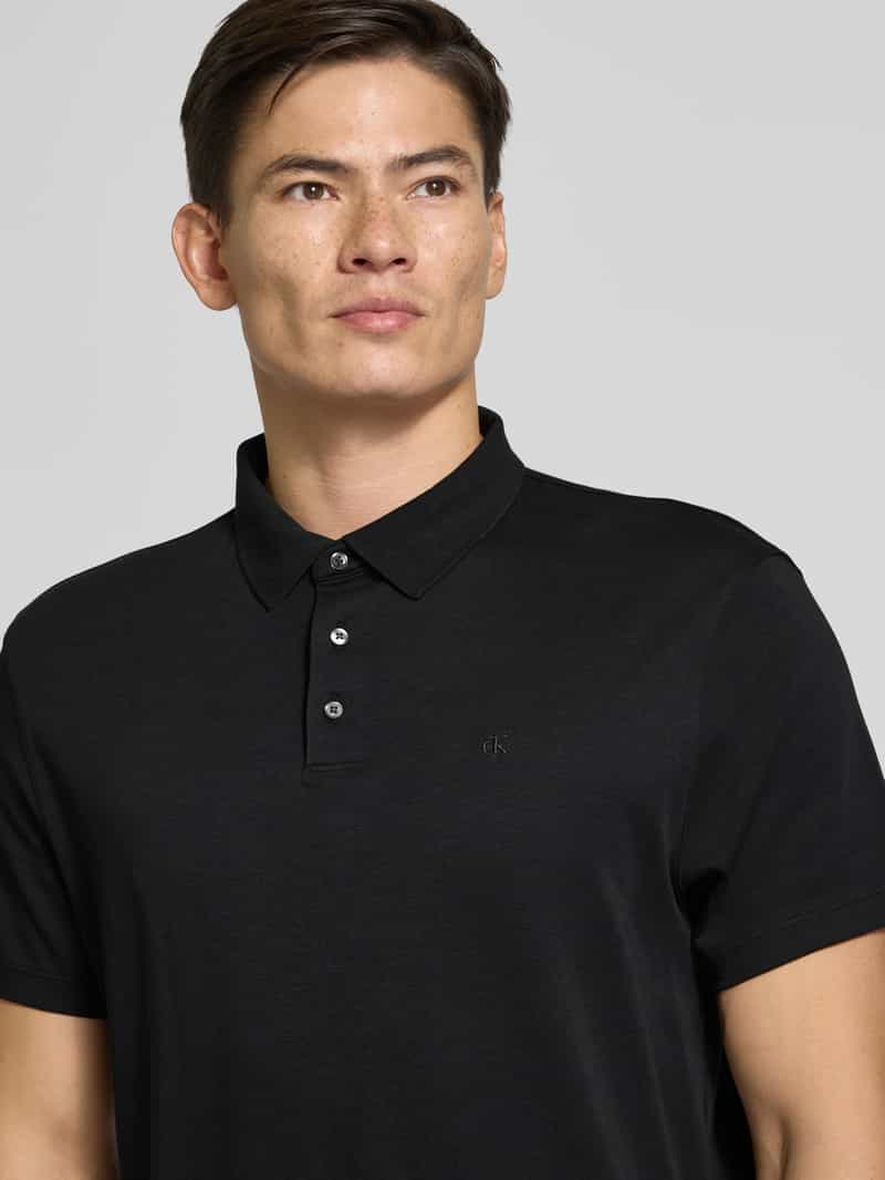 CK Calvin Klein Relaxed fit poloshirt met logostitching model 'SUPMA'