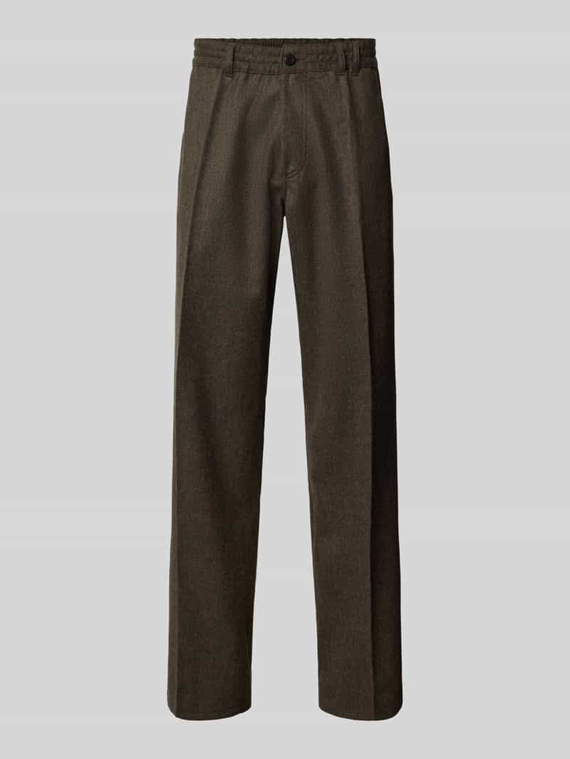 Forét straight fit pantalon van wolmix