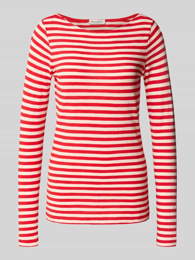 Marc O'Polo Slim fit shirt met lange mouwen van puur katoen