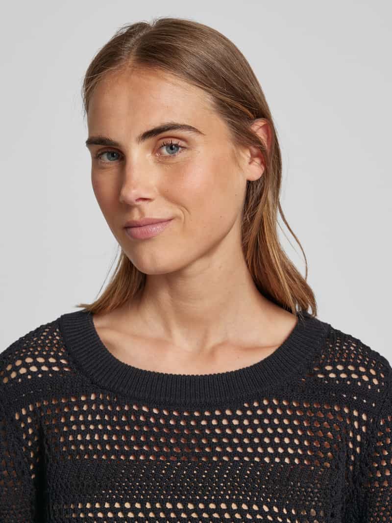 s.Oliver RED LABEL Gebreide pullover met ajourpatroon model 'Crochet'